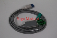 Línea de extensión principal cuadrada del oxígeno de la sangre de la D-vuelta de las piezas del equipamiento médico del metal alambre de SPO2