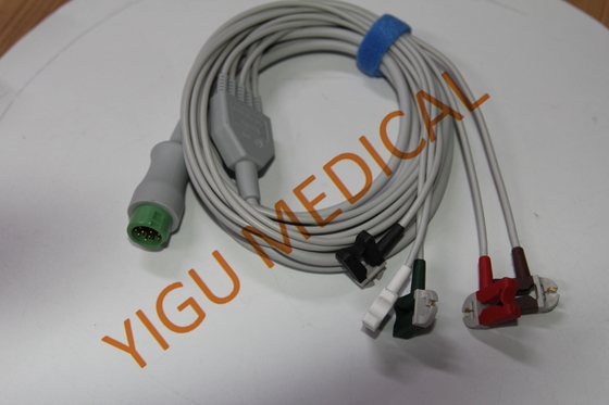 Cable y conjunto de derivaciones ECG de 5 derivaciones Mindray T6 para monitores de pacientes